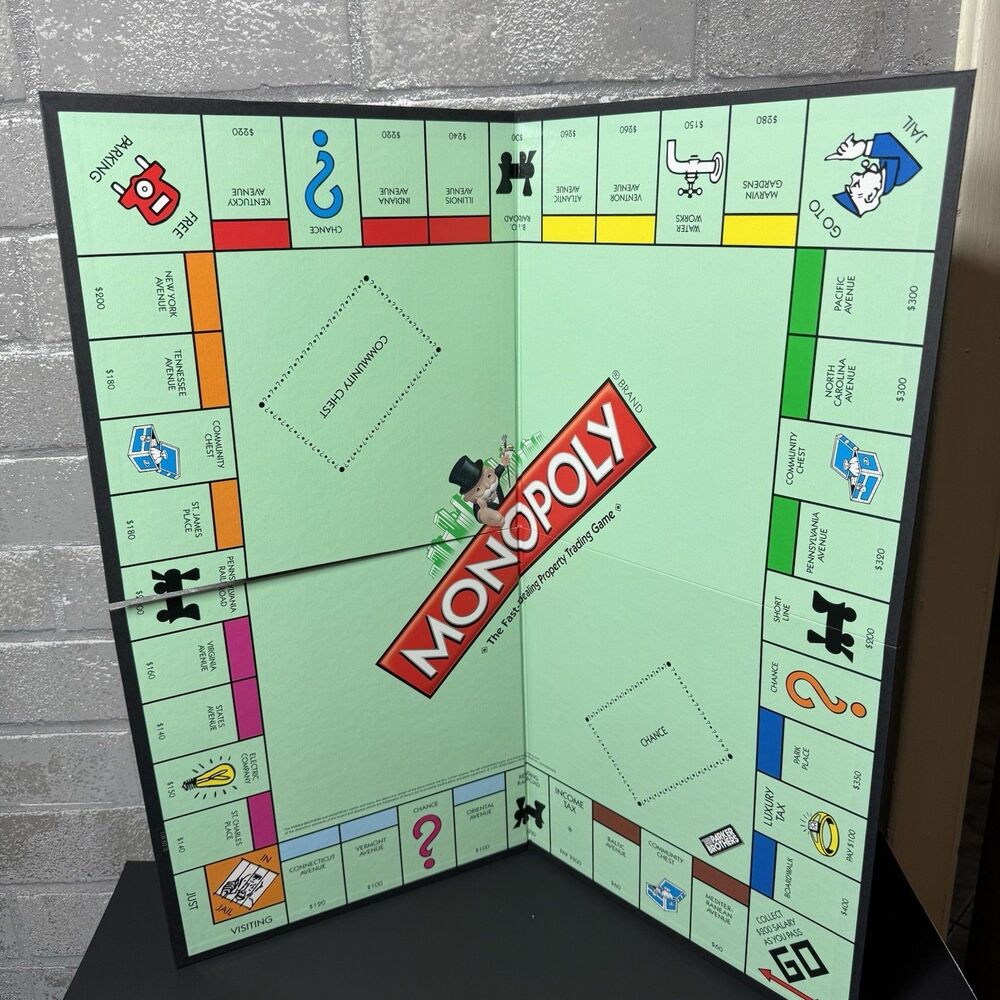 2008 Monopoly Replacement Game Board Original Hasbro Speed Die Edition
